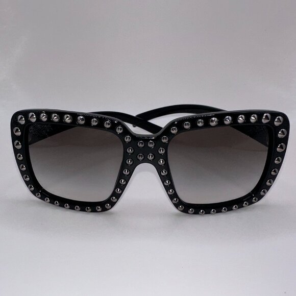 Prada SPR Black Studded Sunglasses | New w/ Case | Bought in Bordeau - Picture 1 of 11